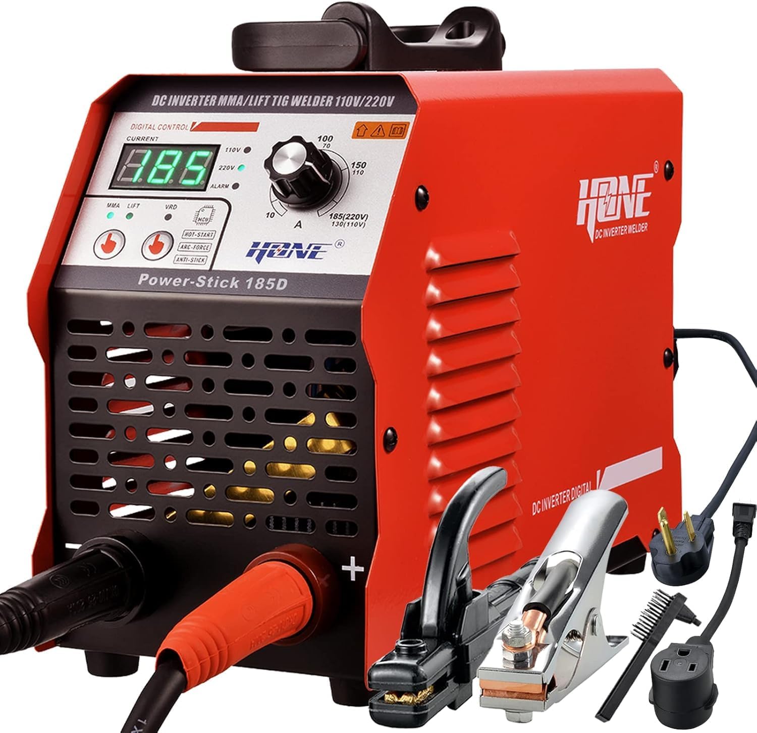 HONE 185A ARC Welder 110V/220V w/ Lift TIG